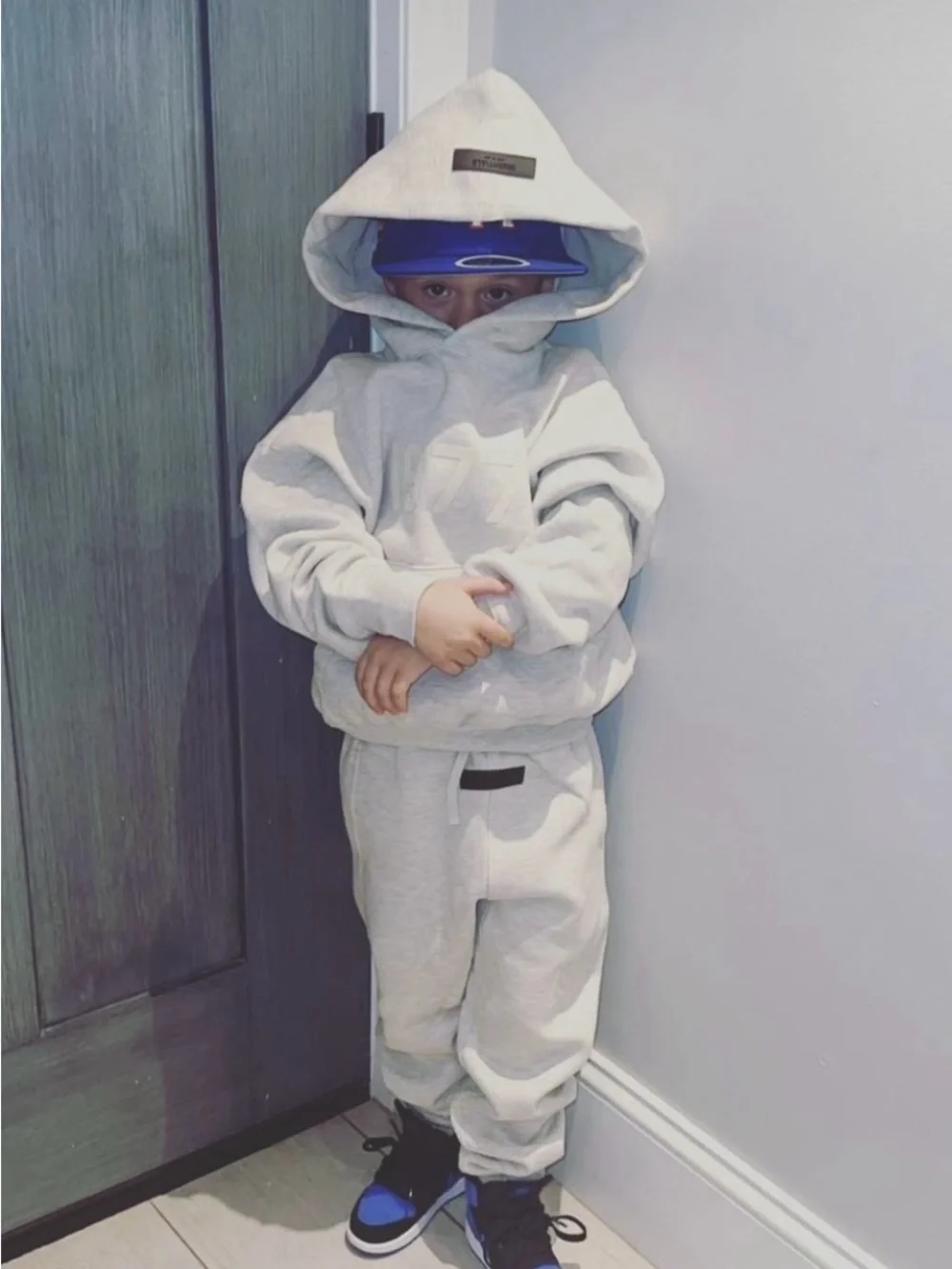 Fear of God Kids Cream Hoodie & Sweatpants